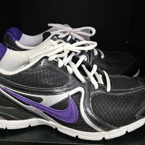 Nike Black and Purple Sneakers